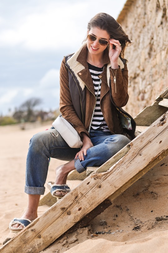 Thankfifi- Beach style in Ted Baker shearling layers-6