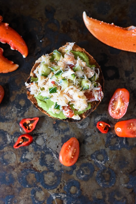 Avocado chilli crab toasts - recipe by Thankfifi-2