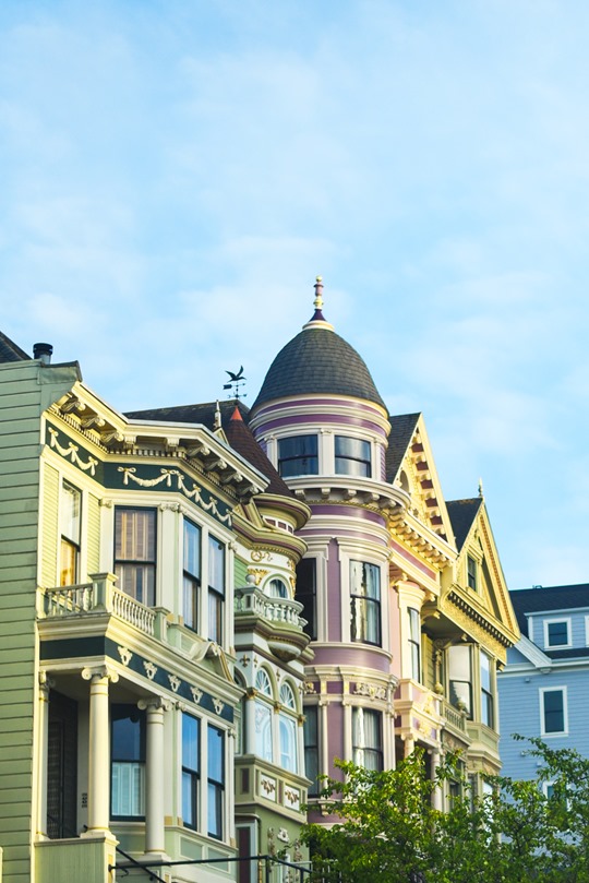 Pastel Houses, The Painted Ladies - Thankfifi San Francisco Travel Diary
