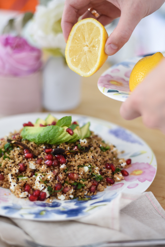 Superfood quinoa salad, bluebellgray Florrie china - Thankfifi Scottish food blog-10